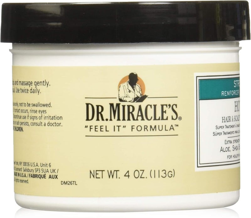 Dr. Miracle's Hot Gro Hair and Scalp Treatment - Super Strength Formula, 113g/4oz - Image 1